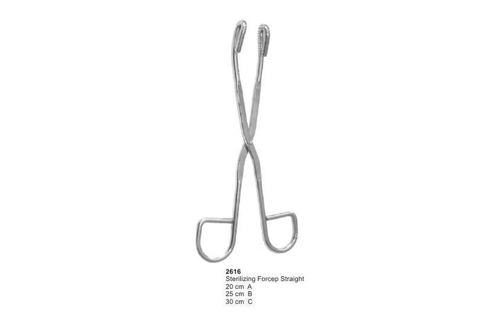 Sterilizing Forceps Curved